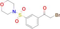 2-Bromo-1-[3-(morpholine-4-sulfonyl)phenyl]ethan-1-one