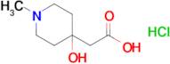 2-(4-Hydroxy-1-methylpiperidin-4-yl)acetic acid hydrochloride