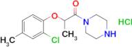 2-(2-Chloro-4-methylphenoxy)-1-(piperazin-1-yl)propan-1-one hydrochloride