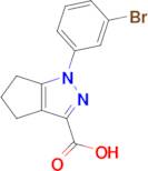 1-(3-Bromophenyl)-1h,4h,5h,6h-cyclopenta[c]pyrazole-3-carboxylic acid