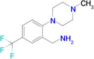 [2-(4-methylpiperazin-1-yl)-5-(trifluoromethyl)phenyl]methanamine