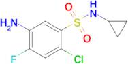 5-Amino-2-chloro-N-cyclopropyl-4-fluorobenzene-1-sulfonamide