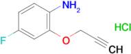 4-Fluoro-2-(prop-2-yn-1-yloxy)aniline hydrochloride