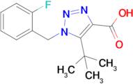 5-Tert-butyl-1-[(2-fluorophenyl)methyl]-1h-1,2,3-triazole-4-carboxylic acid