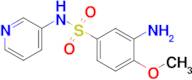 3-Amino-4-methoxy-N-(pyridin-3-yl)benzene-1-sulfonamide