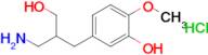 5-[2-(aminomethyl)-3-hydroxypropyl]-2-methoxyphenol hydrochloride