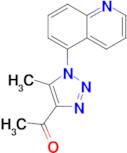 1-[5-methyl-1-(quinolin-5-yl)-1h-1,2,3-triazol-4-yl]ethan-1-one