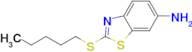 2-(Pentylsulfanyl)-1,3-benzothiazol-6-amine