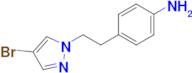 4-[2-(4-bromo-1h-pyrazol-1-yl)ethyl]aniline