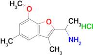 1-(7-Methoxy-3,5-dimethyl-1-benzofuran-2-yl)ethan-1-amine hydrochloride