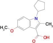 1-Cyclopentyl-5-methoxy-2-methyl-1h-indole-3-carboxylic acid
