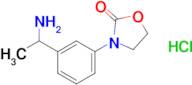 3-[3-(1-aminoethyl)phenyl]-1,3-oxazolidin-2-one hydrochloride