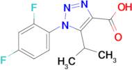 1-(2,4-Difluorophenyl)-5-(propan-2-yl)-1h-1,2,3-triazole-4-carboxylic acid