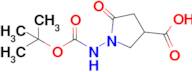 1-{[(tert-butoxy)carbonyl]amino}-5-oxopyrrolidine-3-carboxylic acid