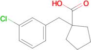 1-[(3-chlorophenyl)methyl]cyclopentane-1-carboxylic acid