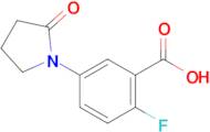 2-Fluoro-5-(2-oxopyrrolidin-1-yl)benzoic acid