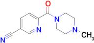 6-(4-Methylpiperazine-1-carbonyl)pyridine-3-carbonitrile