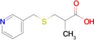 2-Methyl-3-{[(pyridin-3-yl)methyl]sulfanyl}propanoic acid