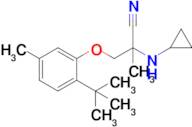 3-(2-Tert-butyl-5-methylphenoxy)-2-(cyclopropylamino)-2-methylpropanenitrile