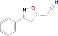 2-(3-Phenyl-4,5-dihydro-1,2-oxazol-5-yl)acetonitrile