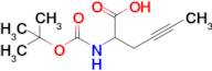 2-{[(tert-butoxy)carbonyl]amino}hex-4-ynoic acid