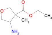 Ethyl 4-amino-3-methyloxolane-3-carboxylate