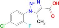 1-(4-Chloro-2-fluorophenyl)-5-methyl-1h-1,2,3-triazole-4-carboxylic acid