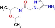 2-(4-Amino-1h-pyrazol-1-yl)-1-(2,6-dimethylmorpholin-4-yl)ethan-1-one