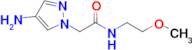 2-(4-Amino-1h-pyrazol-1-yl)-N-(2-methoxyethyl)acetamide