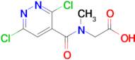 2-[1-(3,6-dichloropyridazin-4-yl)-N-methylformamido]acetic acid