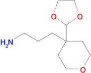 3-[4-(1,3-dioxolan-2-yl)oxan-4-yl]propan-1-amine