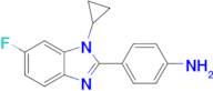 4-(1-Cyclopropyl-6-fluoro-1h-1,3-benzodiazol-2-yl)aniline