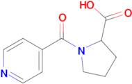 1-(Pyridine-4-carbonyl)pyrrolidine-2-carboxylic acid