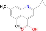 2-Cyclopropyl-5,7-dimethylquinoline-4-carboxylic acid