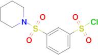 3-(Piperidine-1-sulfonyl)benzene-1-sulfonyl chloride