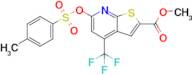 Methyl 6-[(4-methylbenzenesulfonyl)oxy]-4-(trifluoromethyl)thieno[2,3-b]pyridine-2-carboxylate