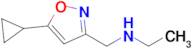 [(5-cyclopropyl-1,2-oxazol-3-yl)methyl](ethyl)amine