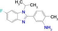 5-[6-fluoro-1-(propan-2-yl)-1h-1,3-benzodiazol-2-yl]-2-methylaniline