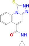 N-cyclopropyl-1-sulfanylidene-1H,2H-[1,2,4]triazolo[4,3-a]quinoline-5-carboxamide