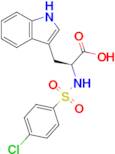 (2s)-2-(4-Chlorobenzenesulfonamido)-3-(1h-indol-3-yl)propanoic acid