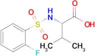 (2s)-2-(2-Fluorobenzenesulfonamido)-3-methylbutanoic acid