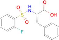 (2s)-2-(2-Fluorobenzenesulfonamido)-3-phenylpropanoic acid