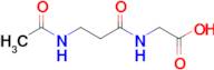 2-(3-Acetamidopropanamido)acetic acid