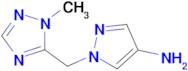 1-[(1-methyl-1h-1,2,4-triazol-5-yl)methyl]-1h-pyrazol-4-amine