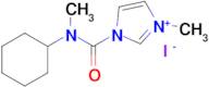 1-[cyclohexyl(methyl)carbamoyl]-3-methyl-1h-imidazol-3-ium iodide