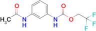 2,2,2-Trifluoroethyl n-(3-acetamidophenyl)carbamate