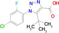 5-Tert-butyl-1-(4-chloro-2-fluorophenyl)-1h-1,2,3-triazole-4-carboxylic acid