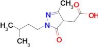 2-[3-methyl-1-(3-methylbutyl)-5-oxo-4,5-dihydro-1h-pyrazol-4-yl]acetic acid