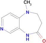 1-Methyl-1h,2h,3h,4h,5h-pyrido[3,4-b][1,4]diazepin-4-one