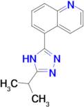 5-[5-(propan-2-yl)-4H-1,2,4-triazol-3-yl]quinoline